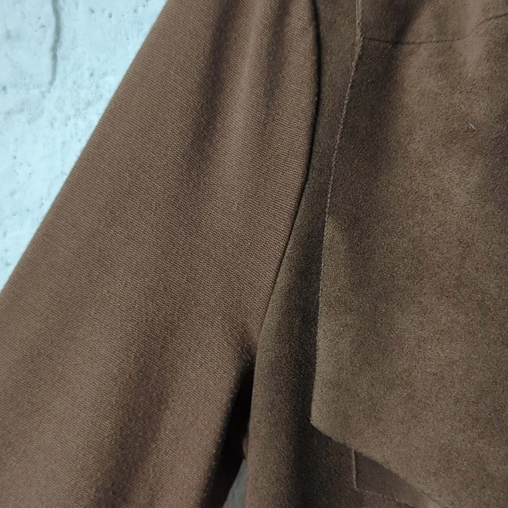BCBGMaxAzria Asymmetrical Faux Suede Jacket - Picture 7 of 9